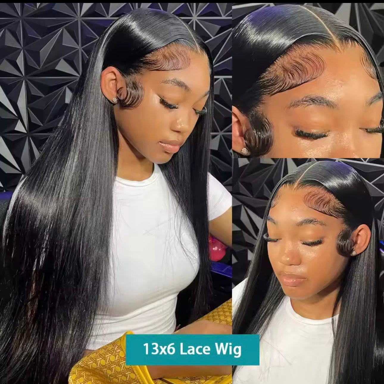 Luxury Straight Lace Front Wig – 13x6 HD Lace Human Hair